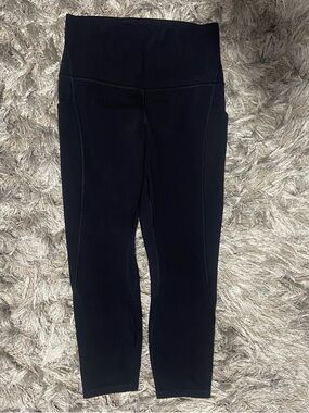 Lululemon Women High-Waist Black Active  Cropped Leggings